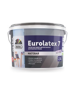 Retail ВД краска EUROLATEX 7 2 5л Н0000003407 Dufa
