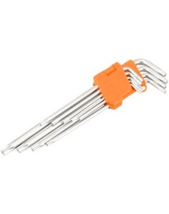 Набор Г обр TORX 9ч T10 T50 длинные с отверстием АвтоDело 39156 Автоdело