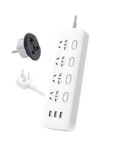 Удлинитель Mi Power Strip 4 розетки 3 USB белый MJSWSKCXB 01QM Xiaomi