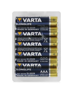 Батарейка LONGLIFE LR03 AAA 24 шт Varta