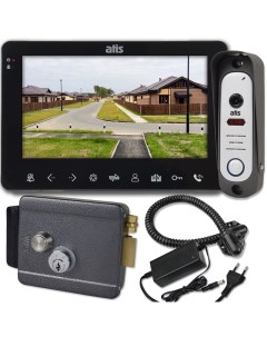 Комплект видеодомофона 7 для дома и дачи с электромеханическим замком на калитку Atis