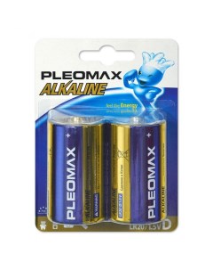 Элемент питания LR20 373 BL2 комплект 2 батарейки 1 упак х 2шт Pleomax