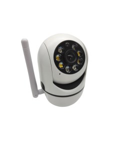 Камера видеонаблюдения IP 360 датчик движения обзор 360 белый Nobrand
