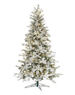 Ель искусственная Alpine 8190 245 см зеленая заснеженная Holiday tree