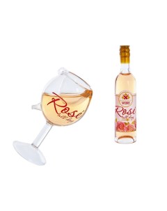 Набор елочных игрушек вино из роз D3238 11 4 см 2 шт розовый Kurts adler