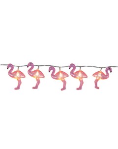 Световая гирлянда новогодняя Фламинго 726 93 1 8 м розовый Star trading