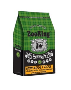 Сухой корм для собак Mini Adult 26 14 индейка рис с хондроитином 10 кг Zooring
