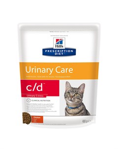 Сухой корм для кошек Prescription Diet c d Urinary Stress при МКБ Курица 400 гр Hill`s