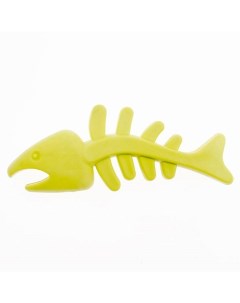 Игрушка для собак Скелет рыбки желтая Чистый котик