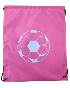 Мешок для обуви Футбольный мяч 34 х 42 см розовый Mc-basir