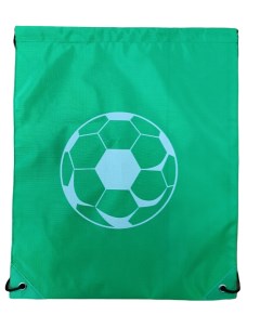 Мешок для обуви Футбольный мяч 34 х 42 см зеленый Mc-basir