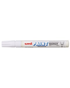Маркер перманентный Uni Paint PX 20 2 2 2 8мм овальный белый 1 штука Uni mitsubishi pencil