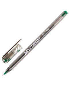 Ручка шариковая My Tech 143385 зеленая 0 35 мм 25 штук Pensan