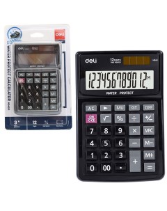 Калькулятор настольный черный 12 разрядный EM04031 Deli