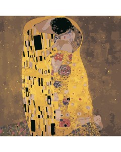 Картина по номерам на холсте 40х50 Поцелуй Густав Климт MG543 Цветной