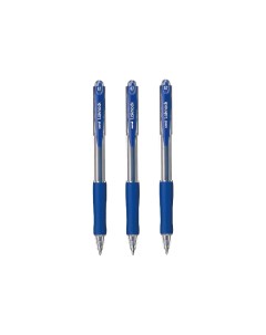 Набор шариковых автоматических ручек Laknock SN 100 синий 0 7 мм 3 шт Uni mitsubishi pencil
