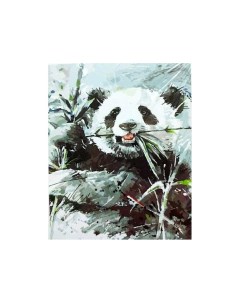 Картина по номерам GX8222 Панда в траве Цветной