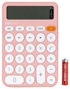 Калькулятор настольный EM124PINK розовый 12 разр 6975165338920 Deli