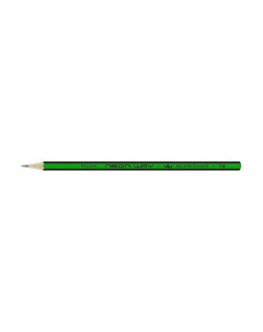 Карандаш чернографитный Neon way с полосатыми гранями HB 72 шт зеленый 360г Вкф