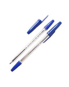 Ручка шариковая 51 0 7мм синий цвет чернил прозрачный корпус 50шт Lite