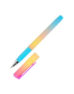 Ручка шариковая Gradient Cute Double Soft 0 7мм синий цвет прорезиненный корпус 24шт Lorex