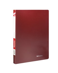 Папка с пластиковым скоросшивателем Office красная до 100 листов 0 5 мм Brauberg