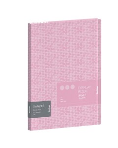 Папка файловая 10 вкладышей Starlight S А4 600мкм розовая рисунок 24шт Berlingo