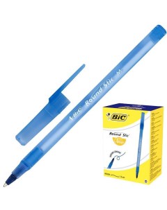 Ручка шариковая Round Stic 0 4мм синий цвет чернил 60шт Bic