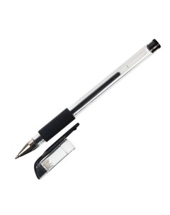 Ручка гелевая 0 5мм черный резиновая манжетка 1шт Informat