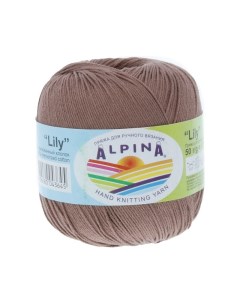 Пряжа Lily 223 бледно коричневый Alpina