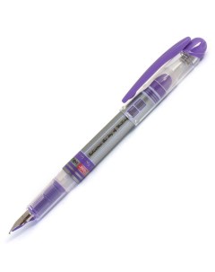 Ручка перьевая Inky синяя цвет корпуса прозрачный фиолетовый два картриджа 10шт Flair