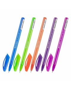 Ручка шариковая Stripes масляная синяя Brauberg