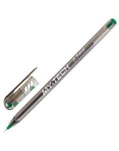 Набор из 25 шт Ручка шариковая масляная My Tech зеленая игольчатый узел 0 7 мм Pensan