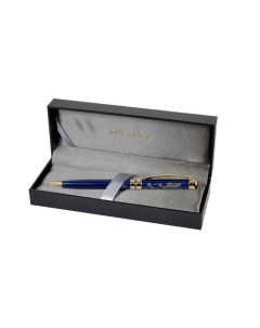 Шариковая ручка AVELLINO Цвет корпуса синий кож з футляр Manzoni