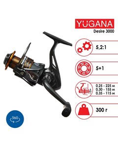 Катушка desire 3000 5 1 подшипник 5 2 1 Yugana