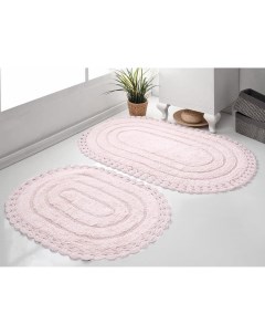 Набор ковриков для ванной кружевной yana 60x100 50x70 см Karna