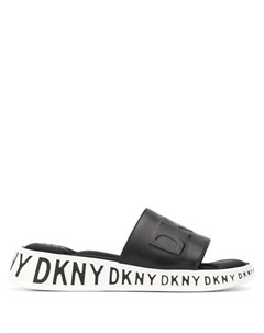 Dkny сандалии на платформе с логотипами нейтральные цвета Dkny