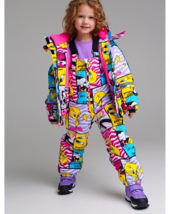 Комплект текстильный с полиуретановым покрытием для девочек куртка полукомбинезон Playtoday kids