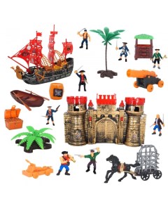 Игровой набор Пираты пиратский корабль замок со светом и звуком Hk industries