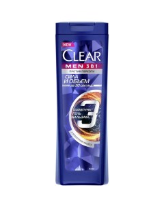 Шампунь Men 3в1 Объем и сила 400 мл Clear