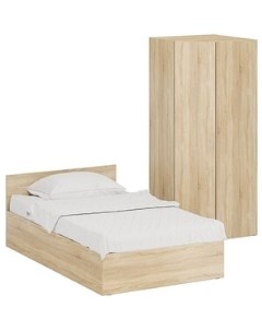 Комплект мебели Стандарт кровать 120х200 шкаф угловой 81 2х81 2х200 дуб сонома 1024337 Свк