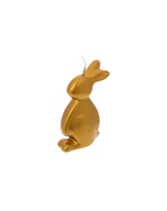Свеча 9 см Пасхальный заяц золотой Adpal