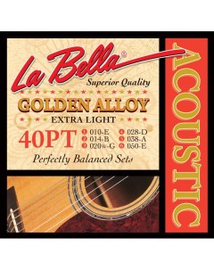 Струны 40PT 10 50 для акустической гитары La bella