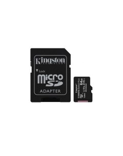 Карта памяти micro SDXC 64Gb Canvas Select Plus UHS I U1 A1 100 10 Mb s Kingston