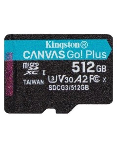 Карта памяти micro SDXC 512Gb Canvas Go Plus UHS I U3 A2 170 90 MB s Kingston