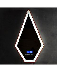 Зеркало Stein AS6611BR 45х80 см для ванной с подсветкой цвет коричневый Abber