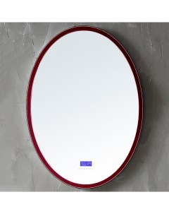 Зеркало Stein AS6610R 55х75 см для ванной с подсветкой цвет красный Abber
