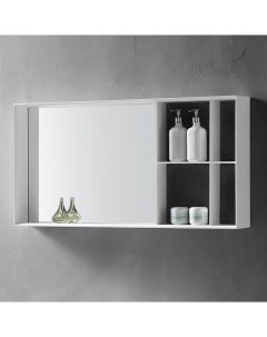 Зеркальный шкаф Stein AS6639 100х50 см цвет белый Abber
