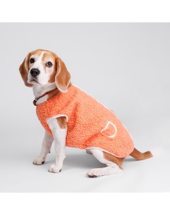 Жилетка пальто для собак L оранжевая Petmax