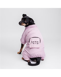 Комбинезон с кармашком для собак XL фиолетовый девочка Petmax